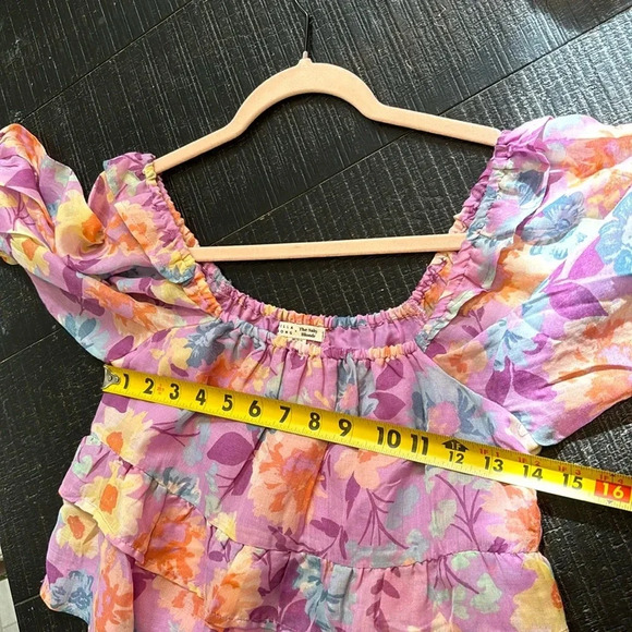 Billabong Salty Blonde Sweetest Ever Baby Doll Crop Top in Lovin Lilac size S - Picture 10 of 15